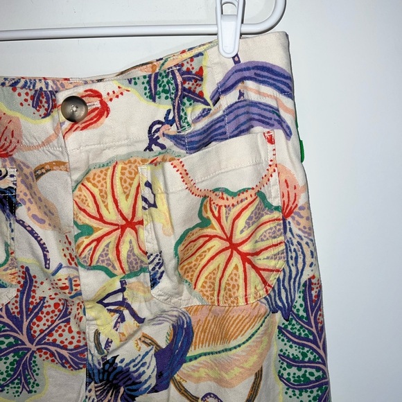 ANTHROPOLOGIE MAUVE The Colette Cropped Wide-Leg Pants Sarah Gordon Edition - Picture 9 of 15